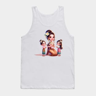 Khmer Mom and Babies Tank Top